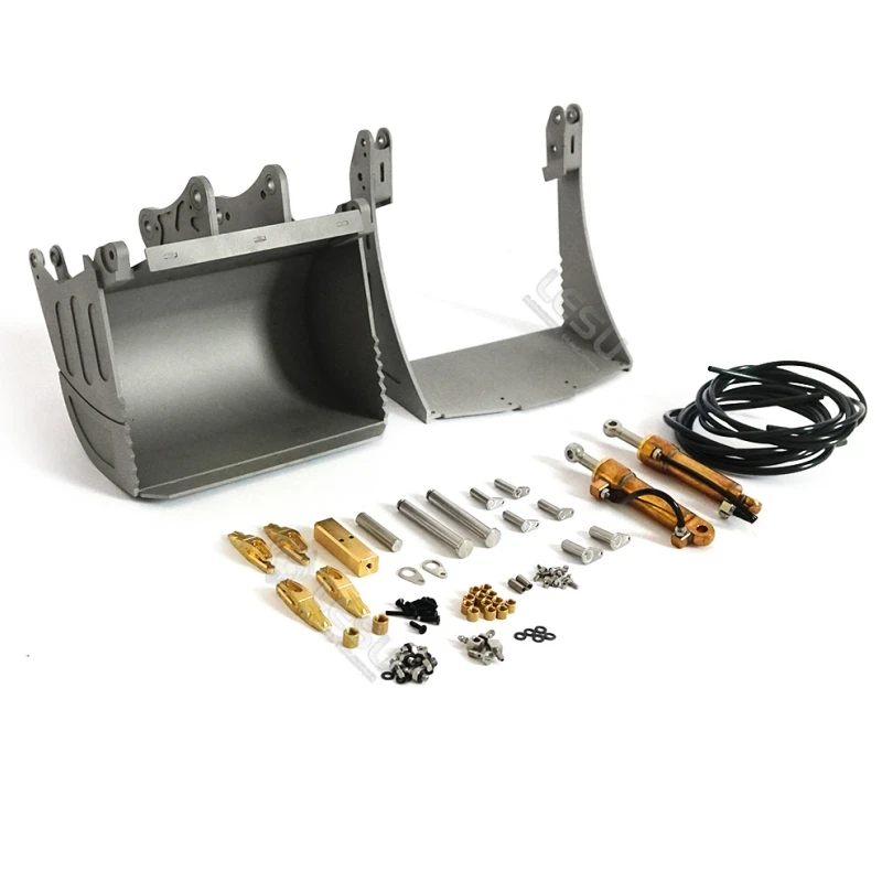 Lesu ET35 обновленные гидравлические ведра Открытые и закрытые для масштаба 1:14 Rc экскаватор Игрушечная модель