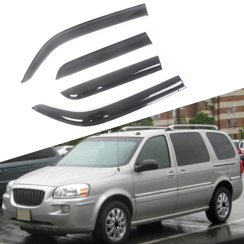 

Ветровые дефлекторы для боковых окон автомобиля Buick Terraza 2005-2007, козырек для двери с защитой от дождя, вентиляционные оттенки, козырек для вен...