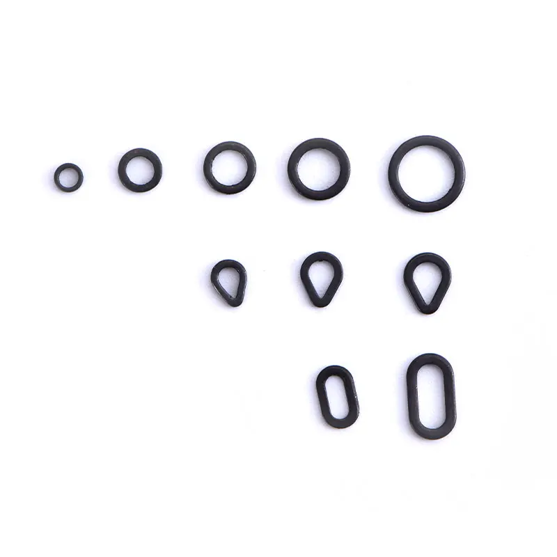 

50Pcs Carp Fishing Accessories Carp Round Oval Bait Rings For Hair Rigs Pop Ups Hook Bait Hair Rig Ring Fishing Method Feeder