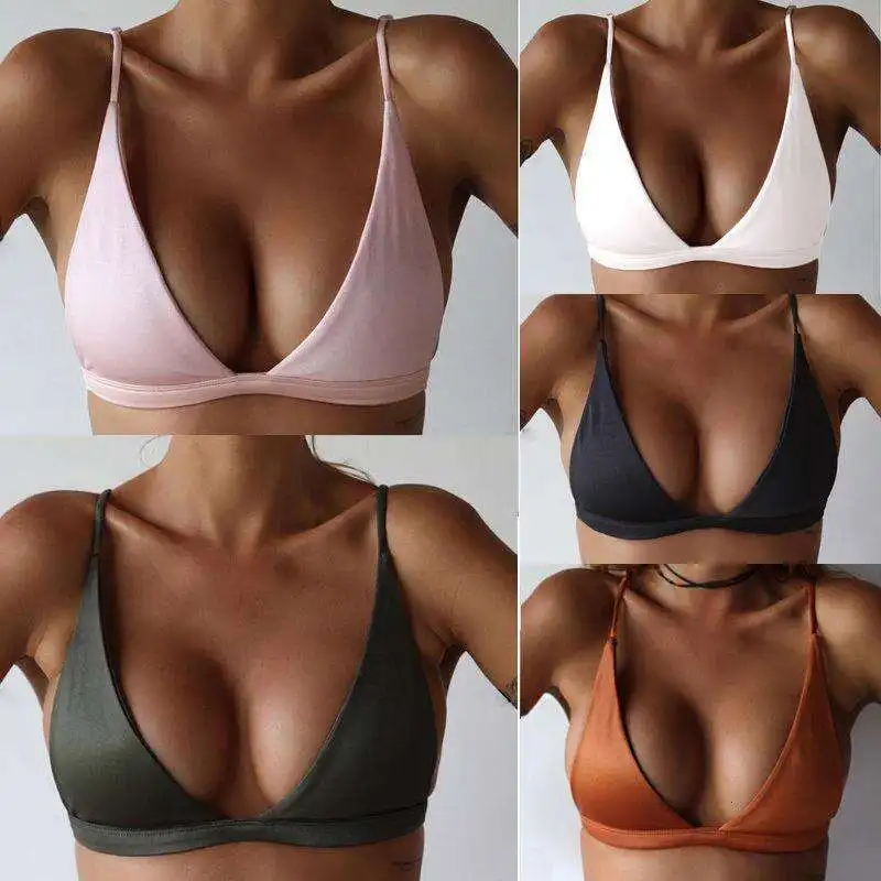 

Sexy Pure Color Bikini Womens Swimsuit Top