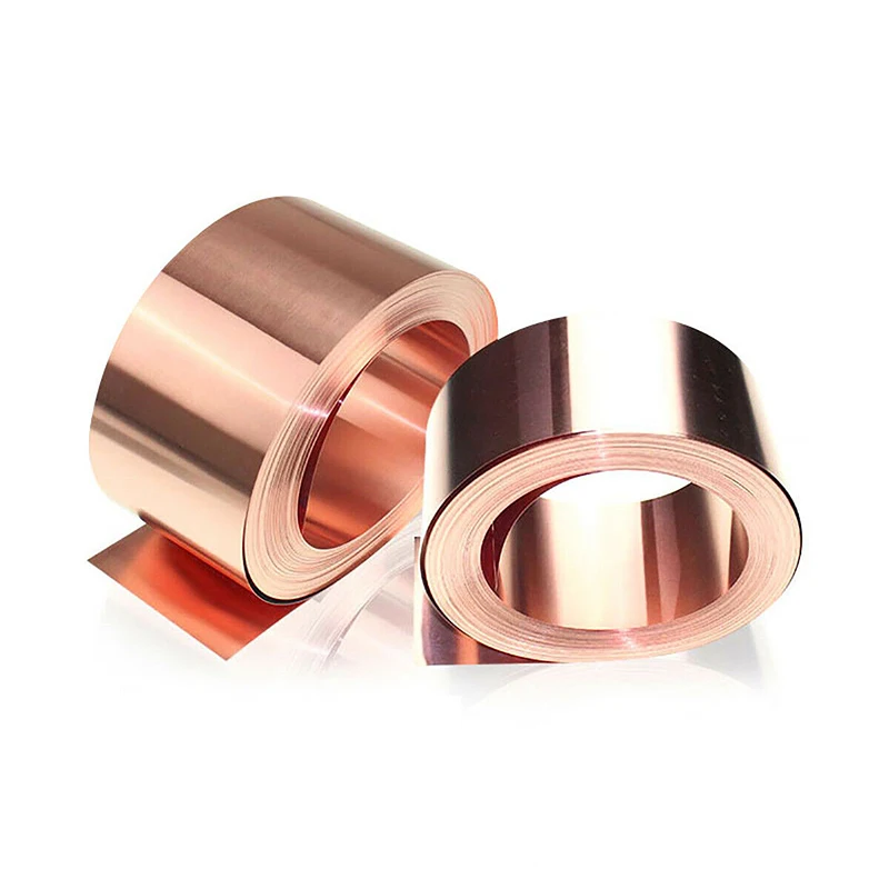 

1Meter Thick 0.05 0.1 0.2 0.25 0.3mm to 1mm T2 Copper Belt 99.9% Pure Copper Cu Metal Sheet Foil Plate Ultra-thin Copper Sheet