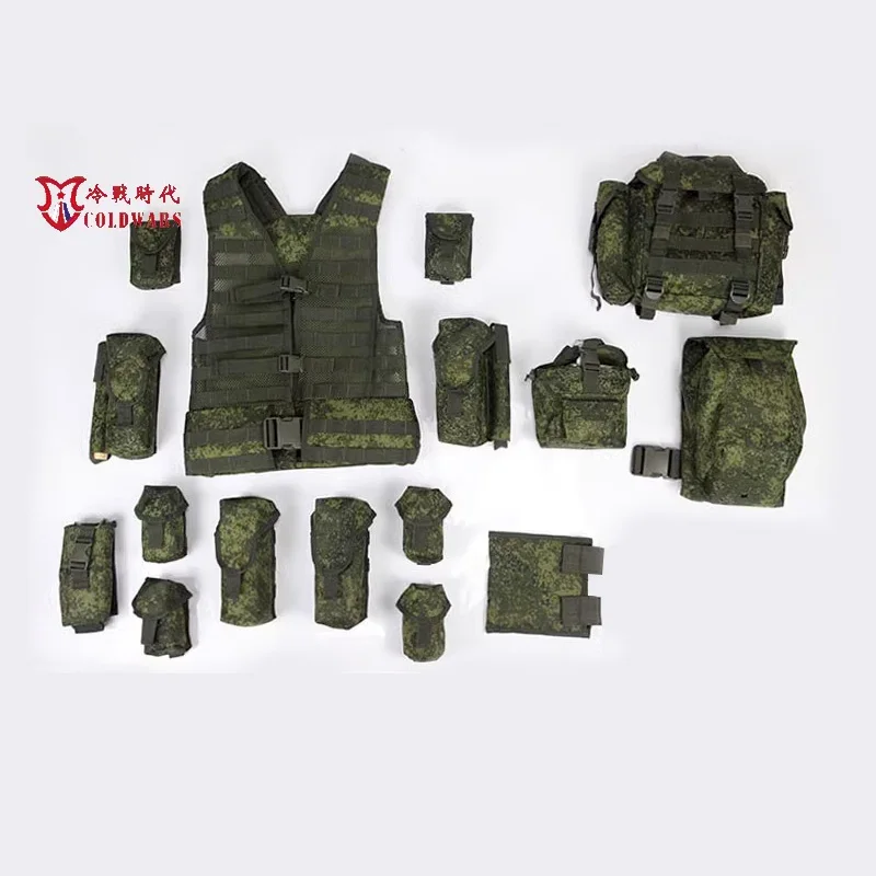 

Copy 6sh117 Russian Military Full Sets Tactical Vest EMR Little Green Man Army Combat Equipment MOLLE Bags Tactical Vest