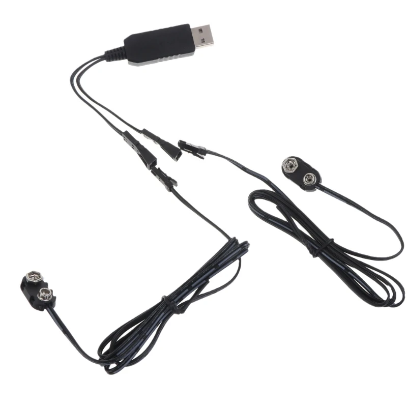 

Универсальный USB-кабель 5 В-9 В для устранения напряжения аккумулятора, кабель питания для мультиметра, микрофона, гитары, аксессуары для электроники