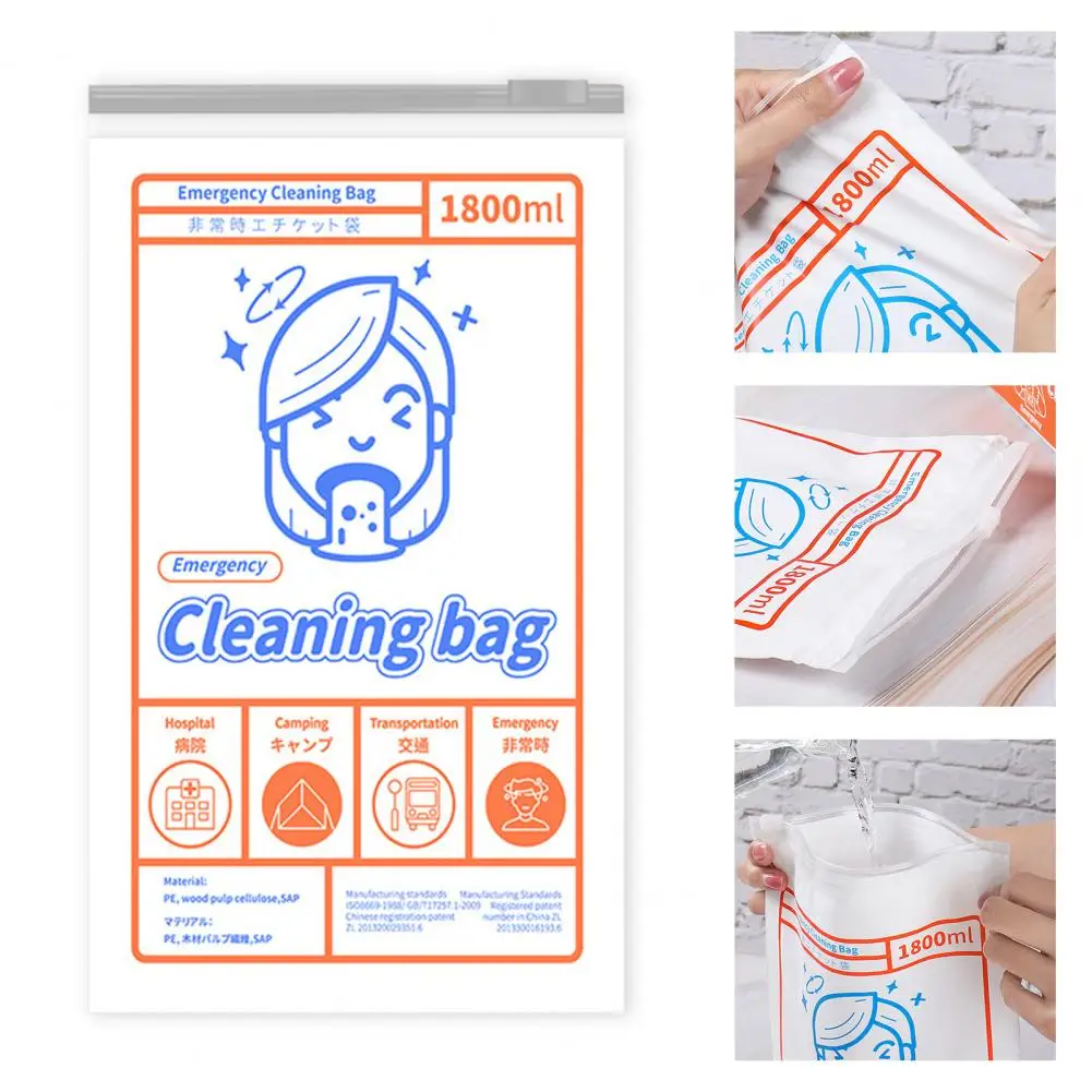 

Clean 10Pcs/Set Car Garbage Kitchen Trash Bag Ultra Thin Puke Bag Disposable for Daily Use