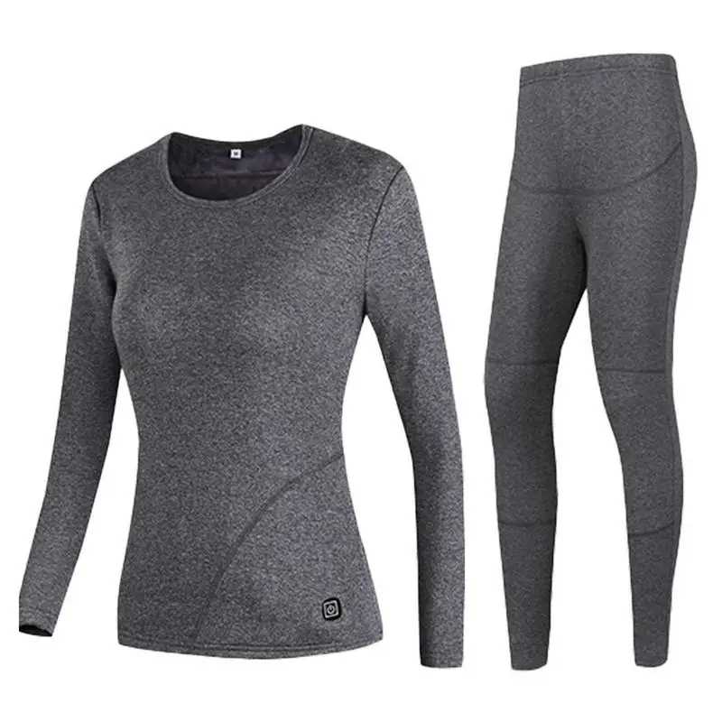 

Smart Heating Underwear Thermal Underwear Set USB Electric Heated Tops &Pants 3 Speed Temperature Control Ski Wear