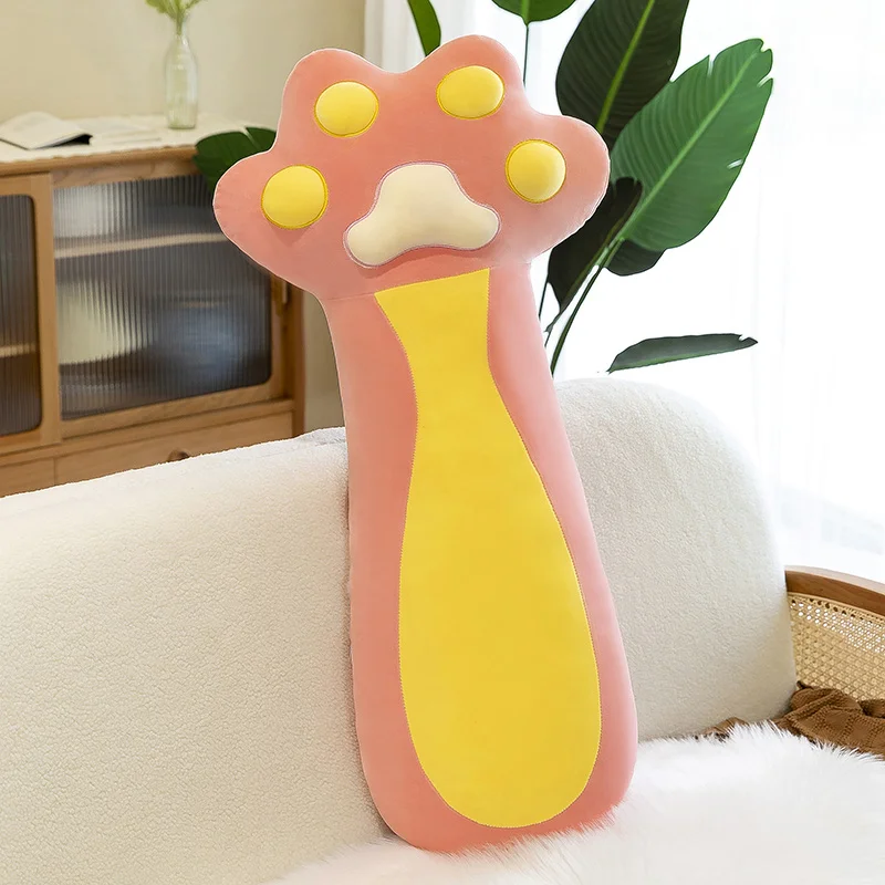 

70/90CM Soft Cute Plush Long Cat Paw Pillow Doll Toy Sleeping Pillow Christmas Gifts