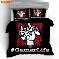 miqiney classic gamer gamepad duvet cover set bedding set single double twin full queen king size for children bedroom decor