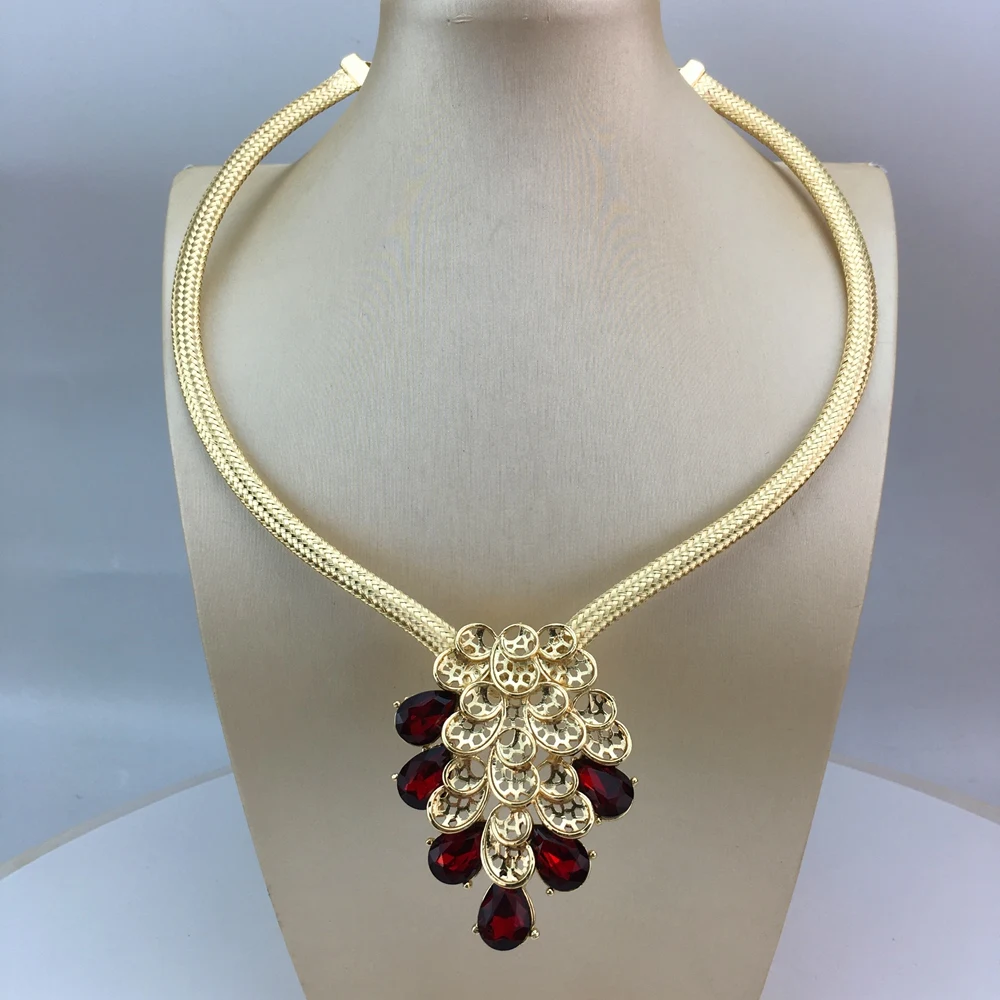 Модные трендовые нигерийские Свадебные Ювелирные наборы с африканскими