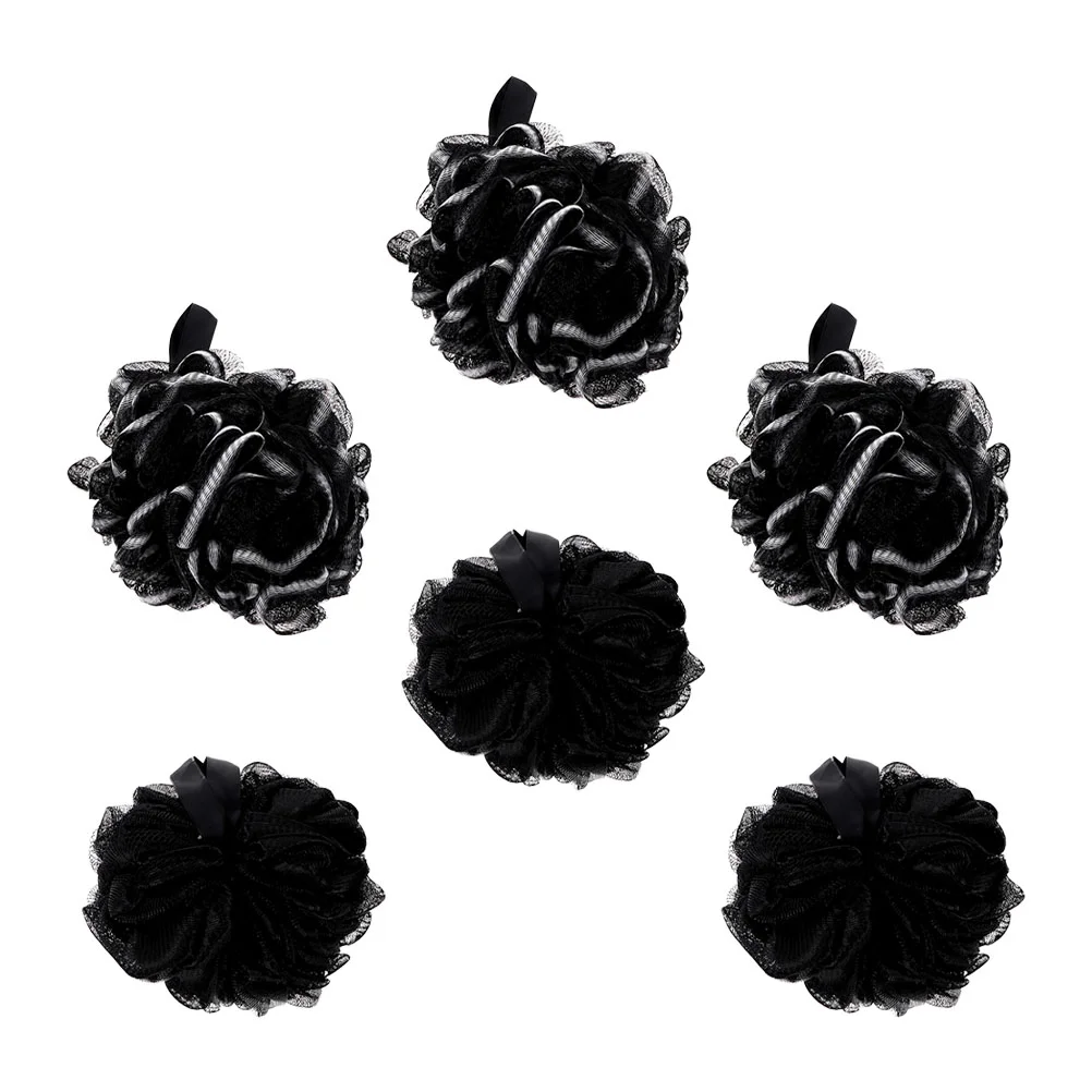 

6 Pcs Bath Loofah Sponges Bath Puffs Bath Loofah Balls Household Bath Flowers
