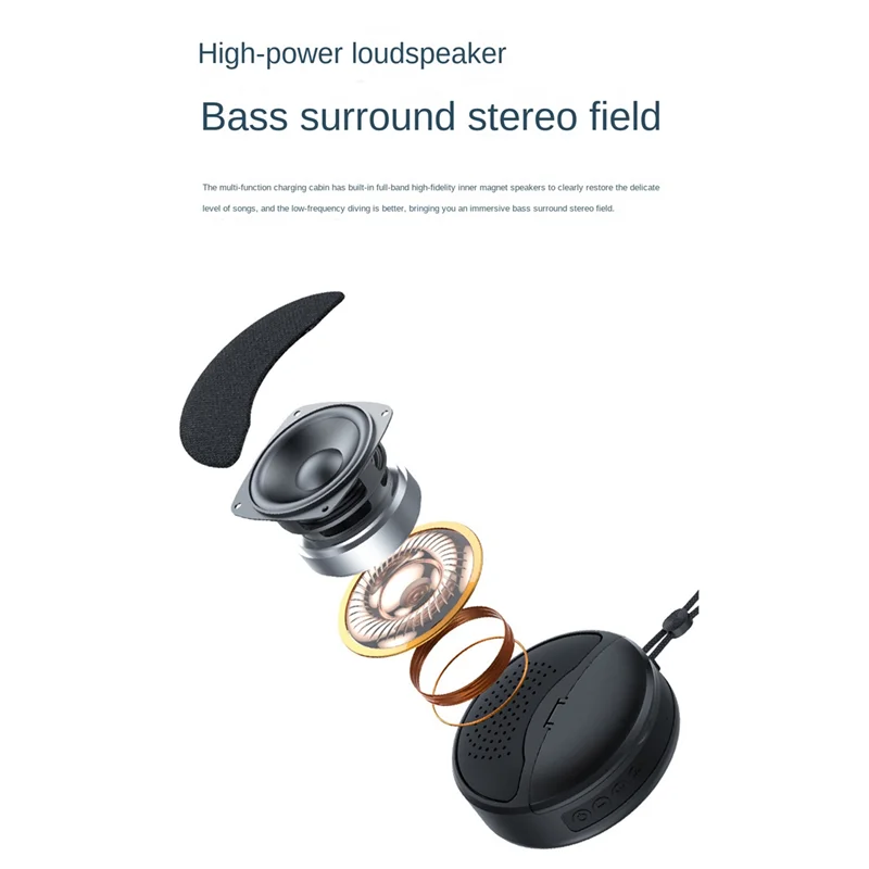 Мини-беспроводной Bluetooth-динамик 2 в 1 наушники TWS сабвуфер стерео