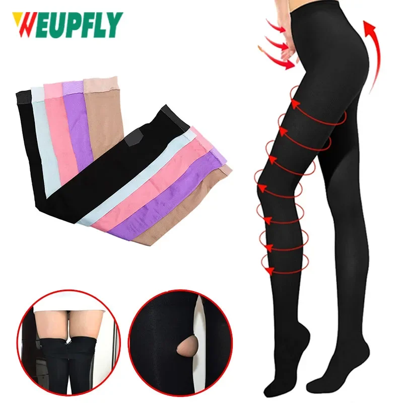 

WEUPFLY 1 Pair Women Compression Socks, Slim Sleeping Leg Warmer Burn Fat Thin Stockings