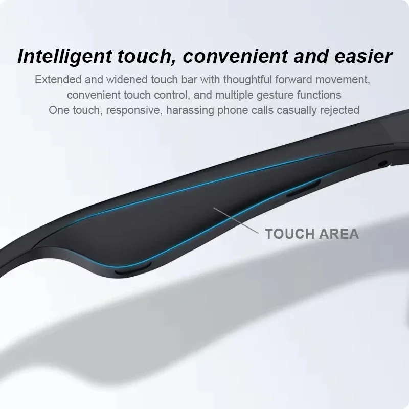 Беспроводные умные очки Lenovo с ИИ, Bluetooth-пультом, поддержкой 8K HD фото, звонков, музыки, спортивные солнцезащитные очки, подарок для мужчин и женщин, для повседневного использования (art.: 3920daa4e309d) - 3920daa4e309d