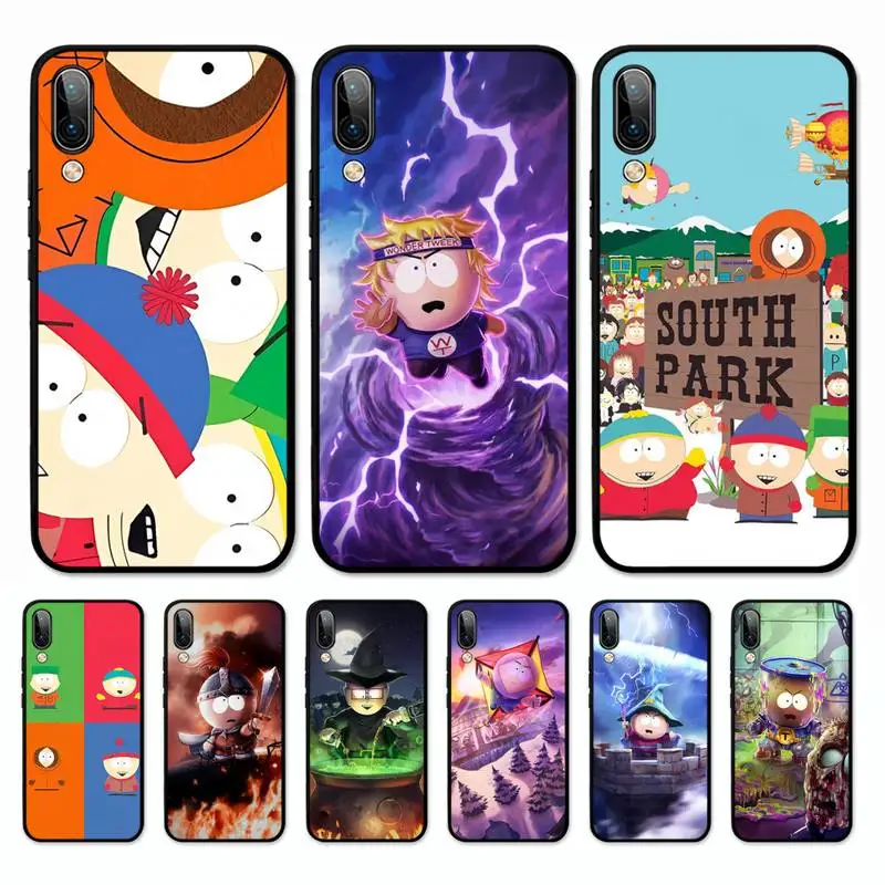 

S-South Cartoon P-Parks Phone Case for Vivo Y91C Y11 17 19 17 67 81 Oppo A9 2020 Realme c3