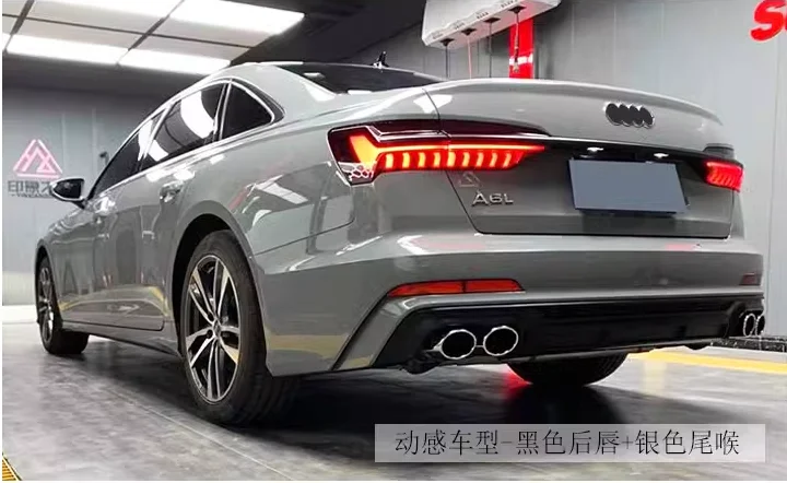 Фото Диффузор для заднего бампера Audi A6 S6 SLINE C8 2019 2020 2021 №3