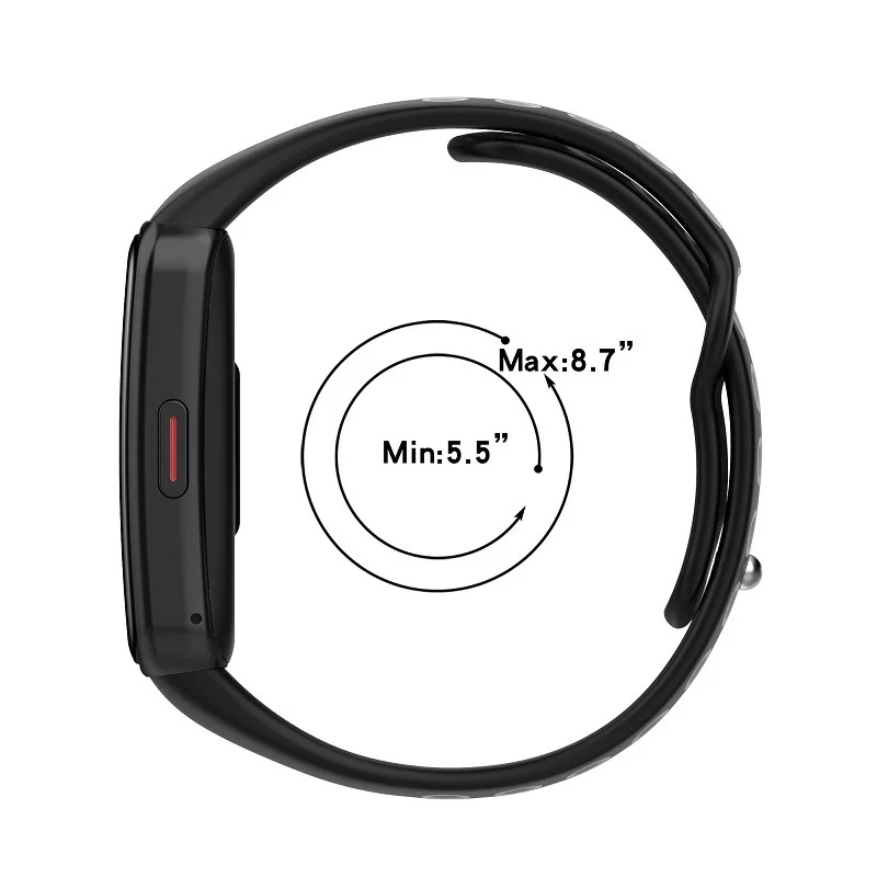 

Ремешок силиконовый для Huawei Band 6/Honor Band 6, сменный Браслет с пленкой для экрана, дышащий