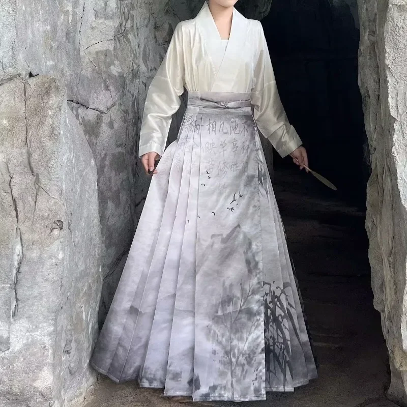 Оригинальный комплект с юбкой ханьфу костюм в китайском стиле Элегантная