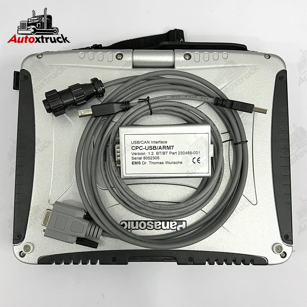 

TruckCom Toyotabt с CF19 CF-19 ноутбук для Toyota BT Служба связи вилочный погрузчик диагностический инструмент