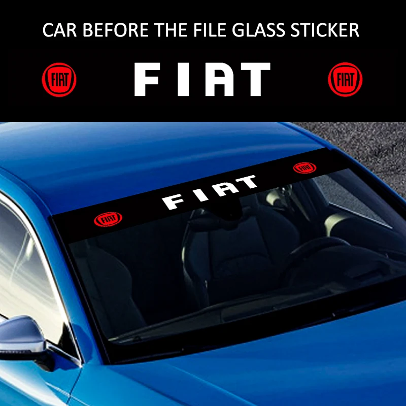 

Car Accessories Front Rear Window Sticker Waterproof Sunshade Windshield Decal For Fiat Panda Bravo Punto Linea Croma Li