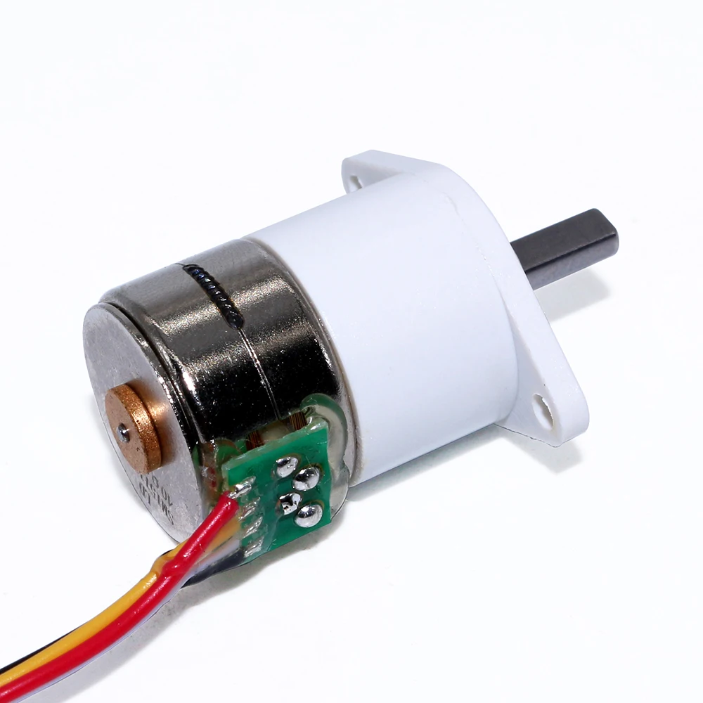 

Small Geared Brushless Stepper Motor 2-phase 4-wire All metal gears 5V 12V 15MM GOOD PARTS GM12-15BY