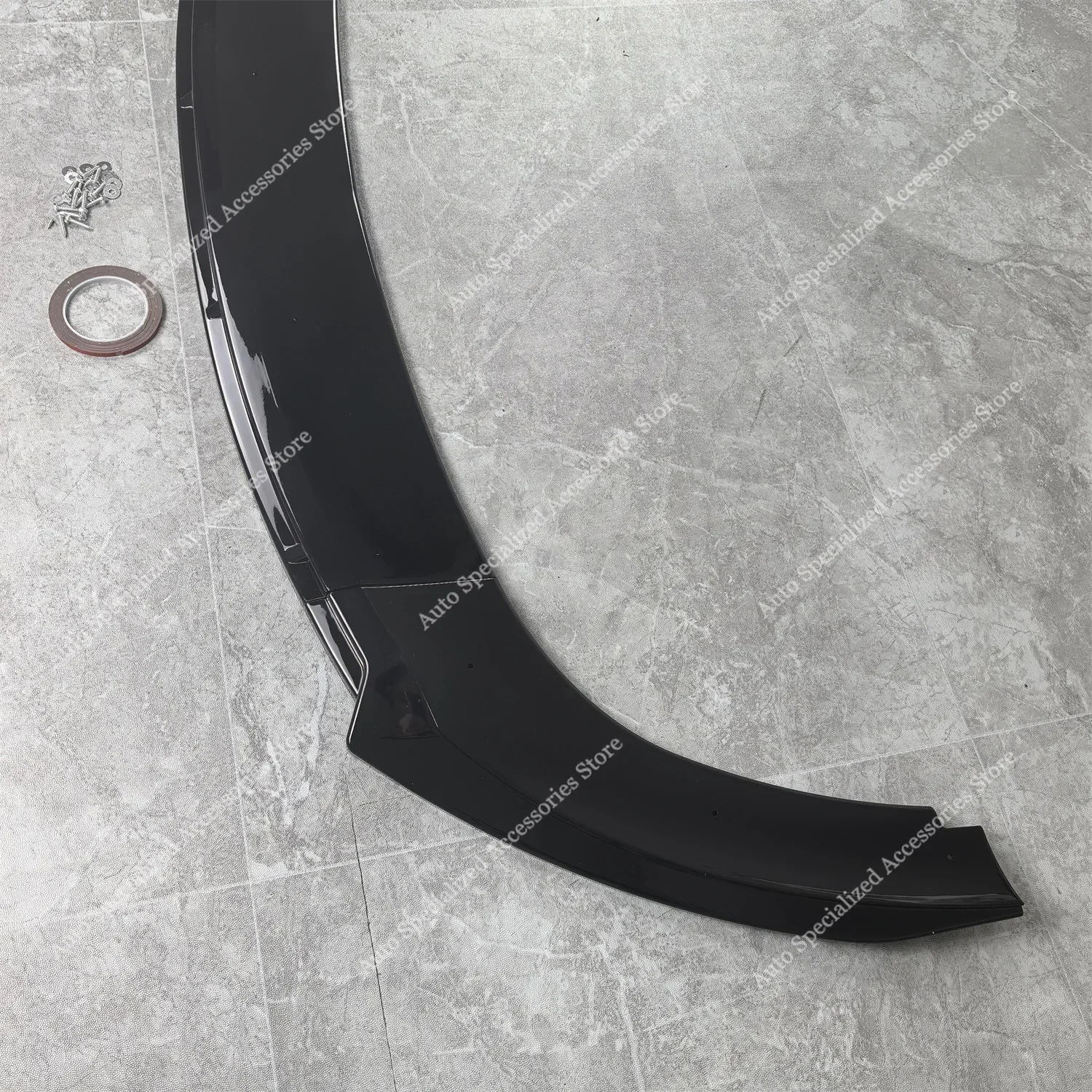 Глянцевый черный передний бампер из АБС-пластика спойлер разделитель диффузор