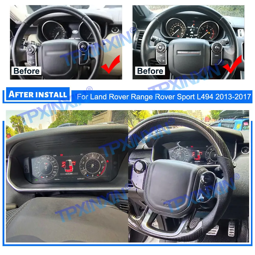2 Din Android 13.0 8 ГБ + 128 для Land Rover Range Sport L494 2013-2017 Автомобильный мультимедийный плеер GPS