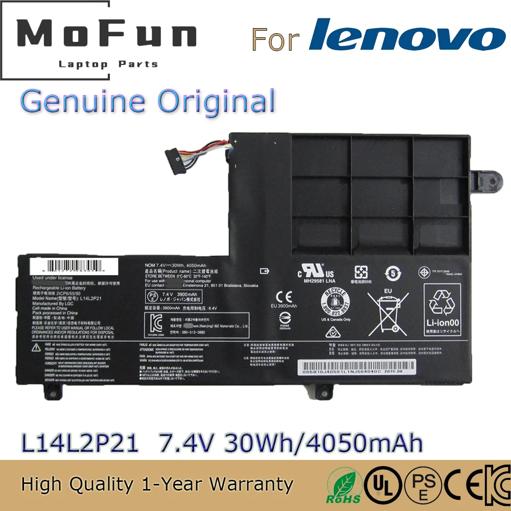 Аккумулятор для ноутбука Lenovo IdeaPad 330S-15ARR 330S-15IKB 15AST L14M2P21 7 4 В 30 Вт/ч