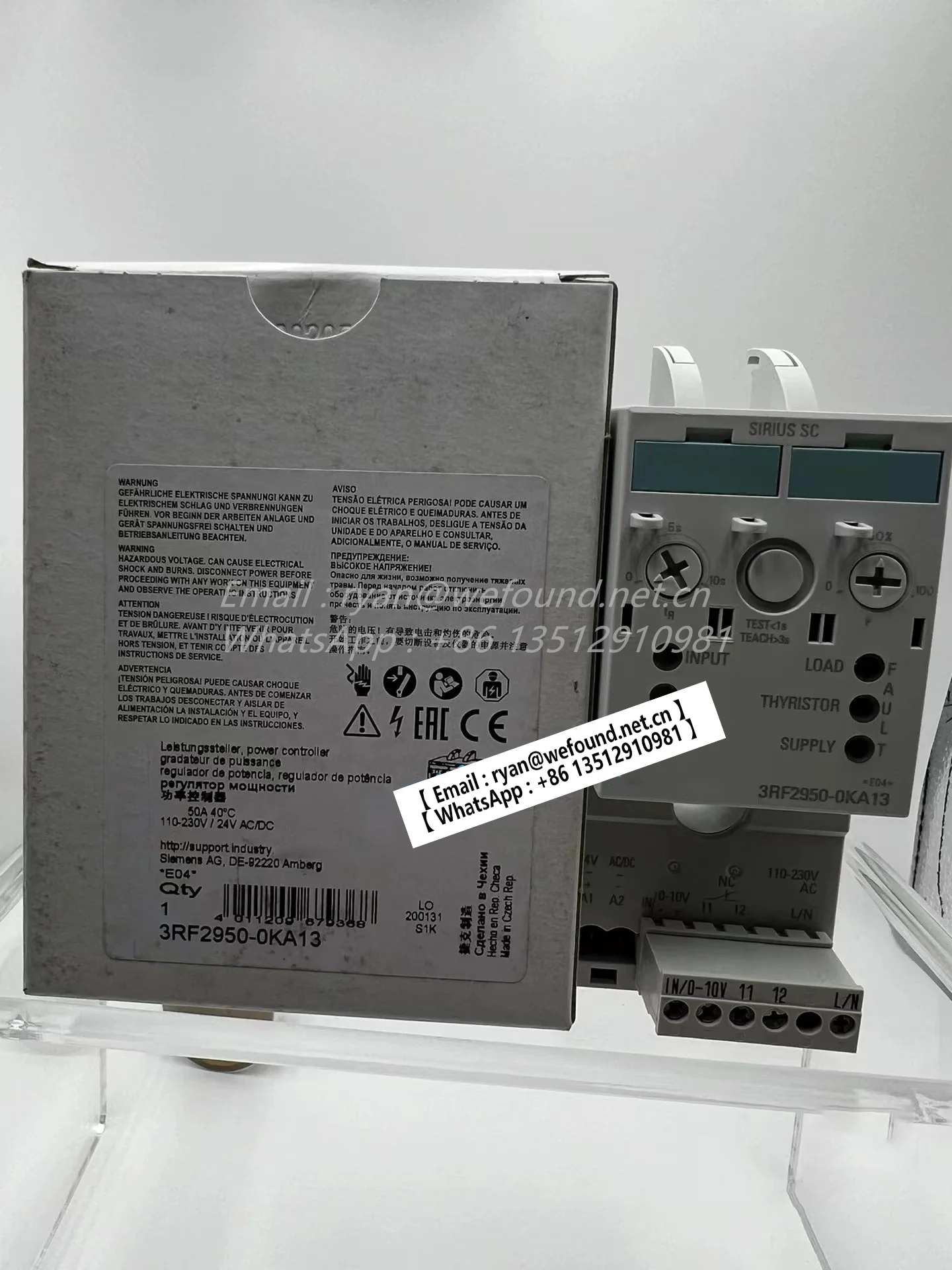 3RF2950-0KA13 для полупроводникового реле/контактора SIEMENS