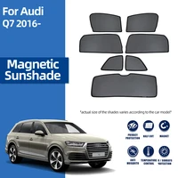 for audi q7 4m 2015 2022 front windshield car sunshade rear side window shield blind sun shade magnetic visor frame curtain