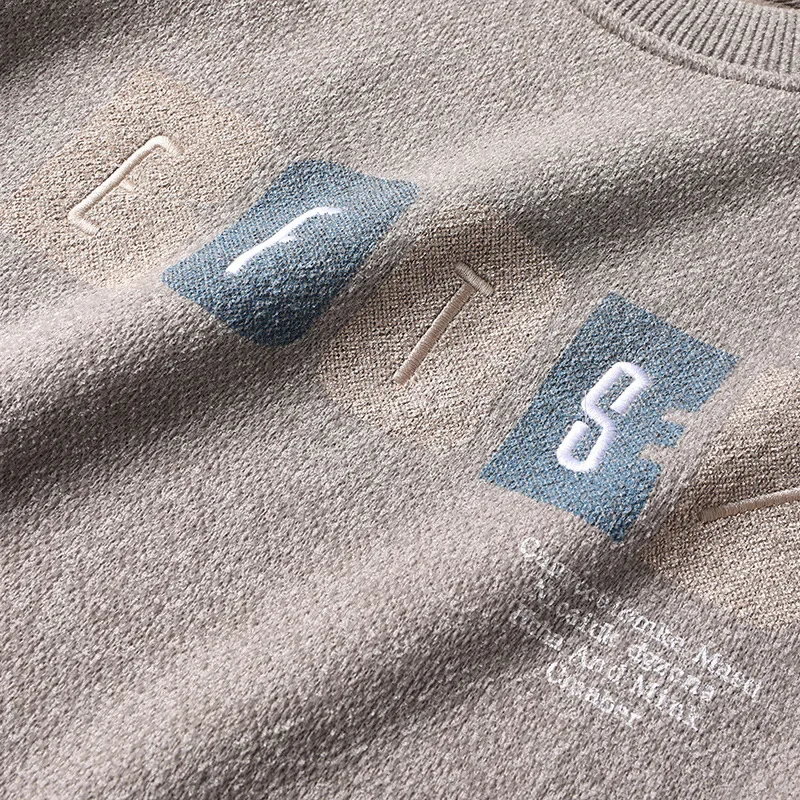 Amazon зимний утолщенный свитер с круглым вырезом свободный крой вязаный мужской