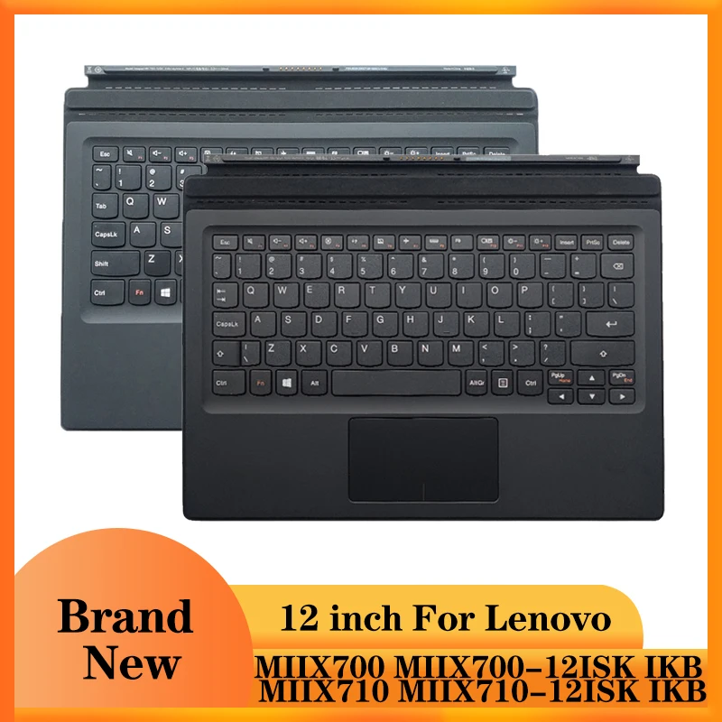 

For Lenovo MIIX700 MIIX700-12ISK IKB MIIX710 MIIX710-12ISK IKB Tablet Palmrest Magnetic Base Keyboard External Portable Keyboard