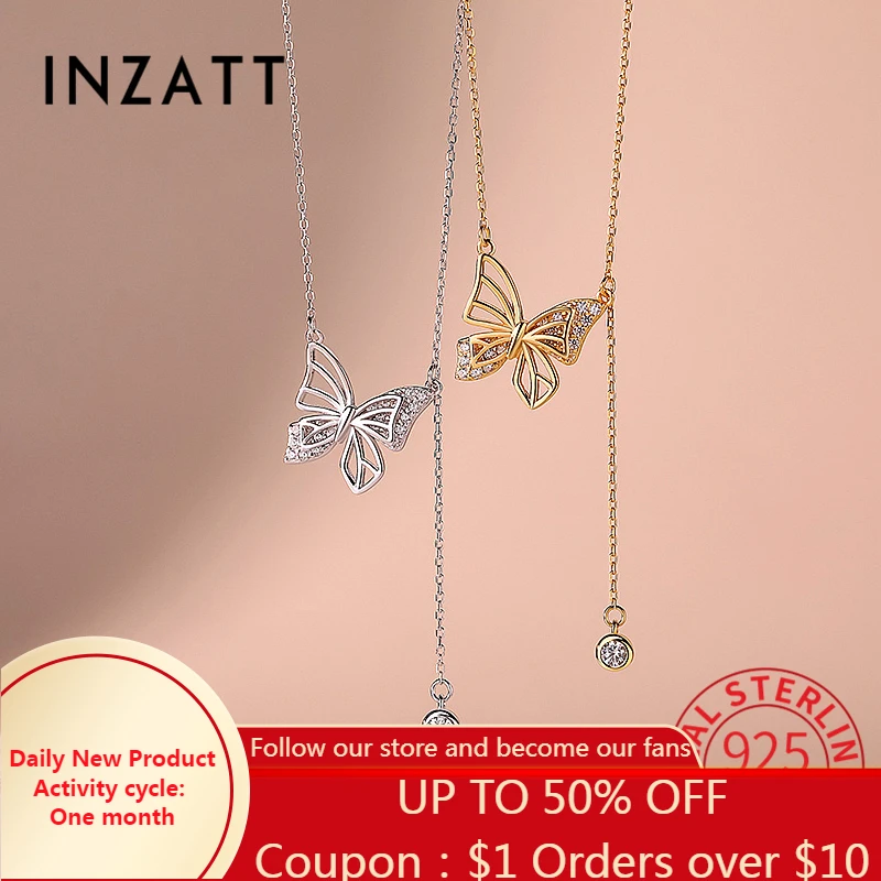 

Женская подвеска-бабочка из серебра 925 пробы с цирконом