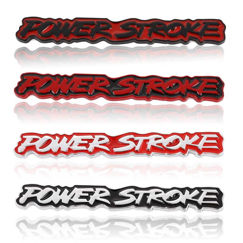 Metal Car Sticker Powerstroke Emblem Badge Trunk Decals for Ford Excursion 3.0 2018 F-150 F150 Power Stroke Diesel Logo |