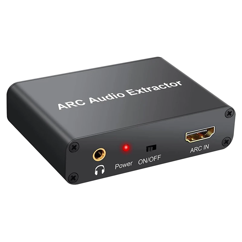 

Audio Extractor DAC Converter ARC Audio Extractor Support Digital Audio To Analog Stereo Audio RCA L/R Coaxial SPDIF