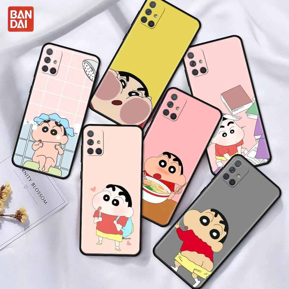 

Cute Crayo Shin-Chan Funda Case For Samsung Galaxy A12 A52 A51 A32 A21s A71 A02s A31 A72 A22 5G A11 Black TPU Phone Tampa