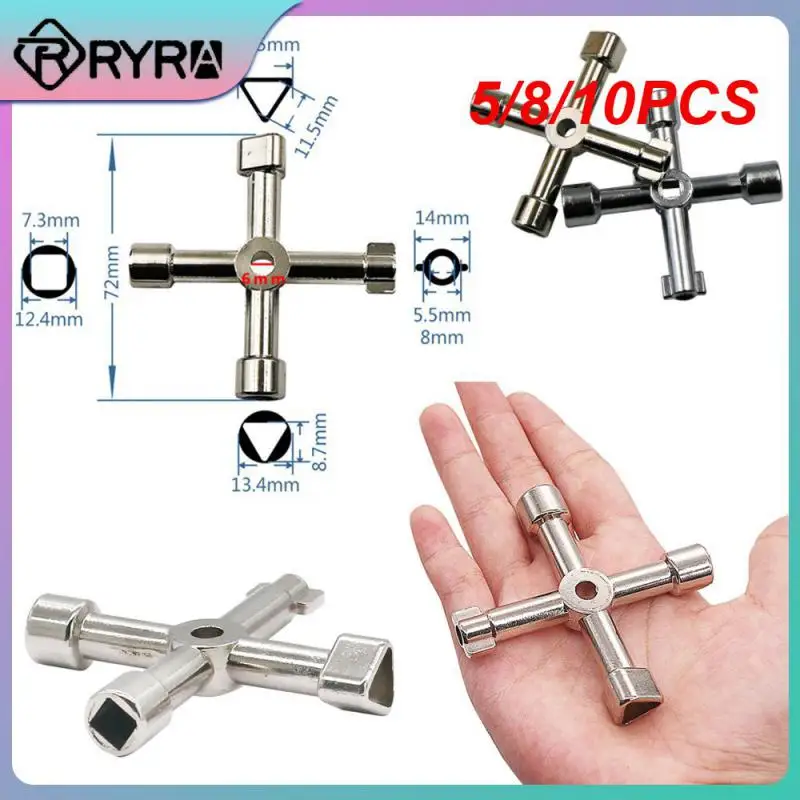 

5/8/10PCS Simple And Elegant Appearance Multifunctional Wrench Multifunctional Multi-size Cross Convenient And Practical Durable