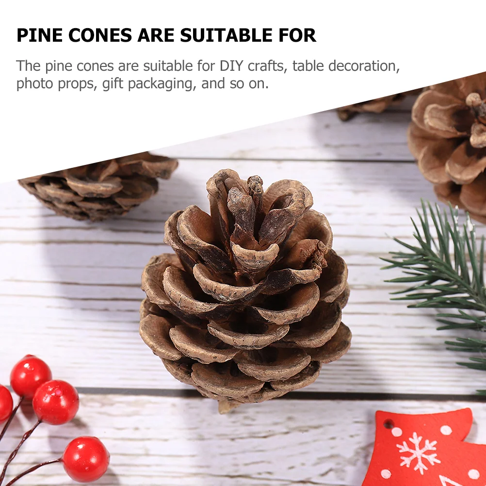 

DIY Craft Pine Cones Natural Ornament Christmas Adornment Scene Layout Prop Decorations