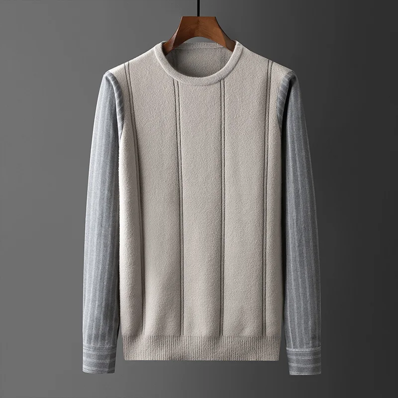 

Sweater Korea Fashion Sweaters Y2k Men Clothing 2022 Fall Winter Pullover Clothes Knitwears Oversized Patchwork Long Sleeve Tops