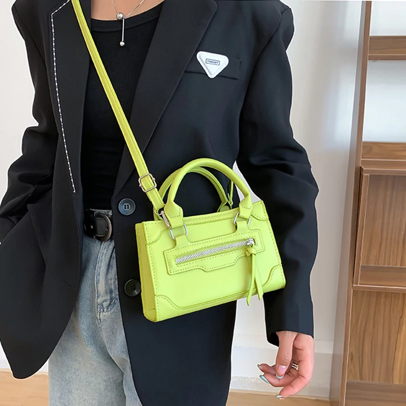 New Trend Crossbody Bag for Women New Fashion Casual Western Style Shoulder Handbag Simple Texture Messenger Small Square Bag
