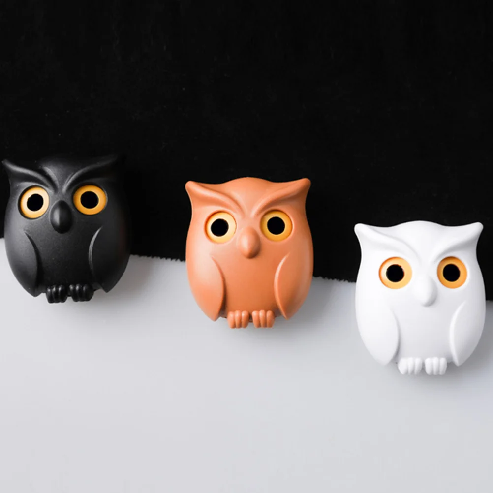 

3 pcs Owl Key Holder Cute Key Hooks Adhesive Hooks Wall Mounted Hooks Hanging Key Hooks