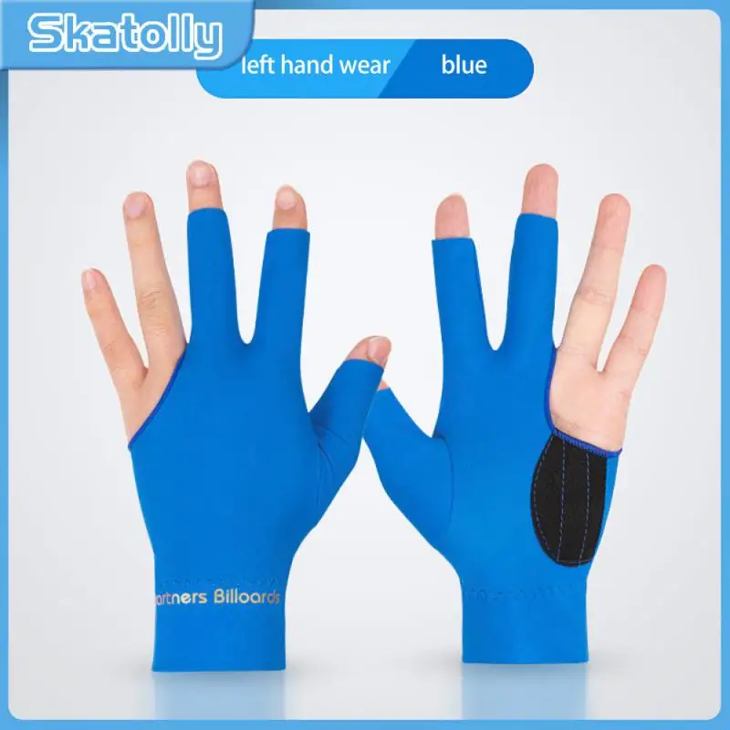 

Sweat Wicking Billiard Gloves Elastic Design Silky Fabric Billiards Non Slip Breathable Gloves Professional Billiard Supplies