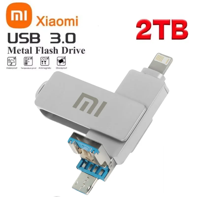 Мини-накопитель XIAOMI 2 ТБ 1 512 ГБ флэш-накопитель водонепроницаемый USB-накопитель