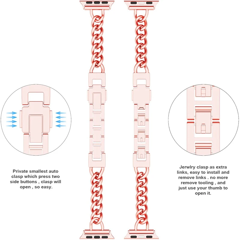 Stainless Steel Strap for Apple Watch band 40mm 44mm 38mm 42mm Metal Link Bracelet for iWatch 6 SE 5 4 7 41mm 45mm Women Correa