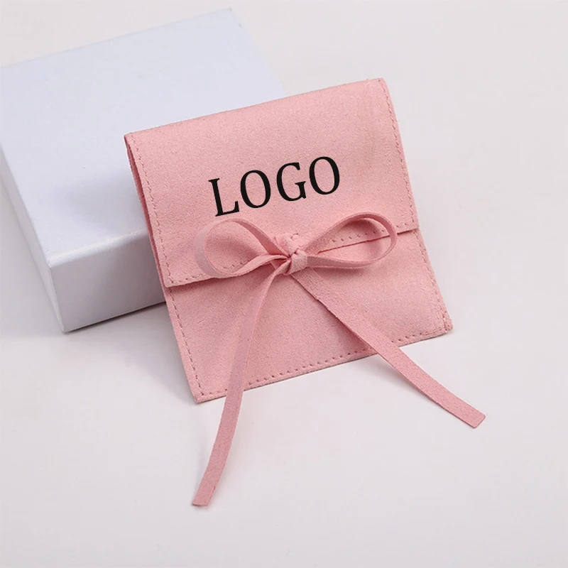 

10 Pcs Customize Logo Velvet Bag Jewelry Presents Pouches for Earrings Necklace Christmas Jewellery Wedding Gift Package Bags