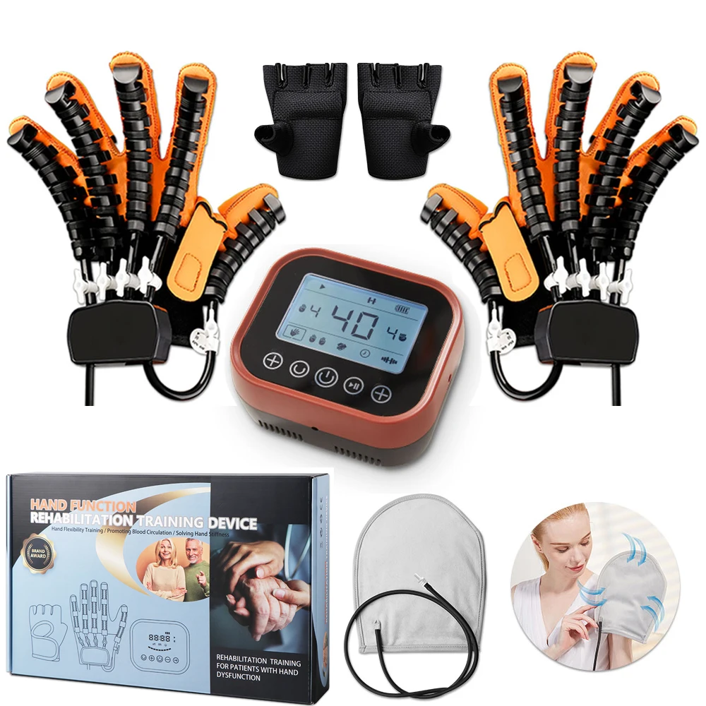 

Portable Hand Training Hemiplegia Finger Rehabilitation Trainer Therapy Hand Function Exercise Robot Gloves Braces Supports Bone