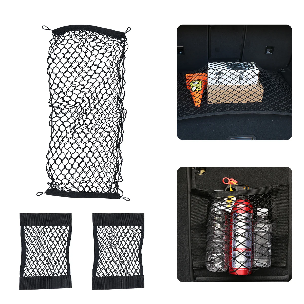 

1 Set Car Cargo Net Elastic Mesh Rear Car Net Car Cargo Net for Vehicle