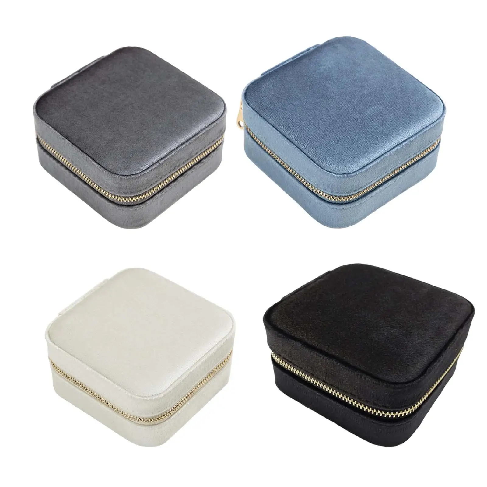 

Organizer with Mirror Accessories Velvet Jewelry Box for Birthday