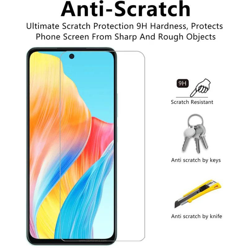 Закаленное стекло для oppo a58 чехол телефона on oppoa58 4g 5g a 58 58a a584g задняя крышка 360