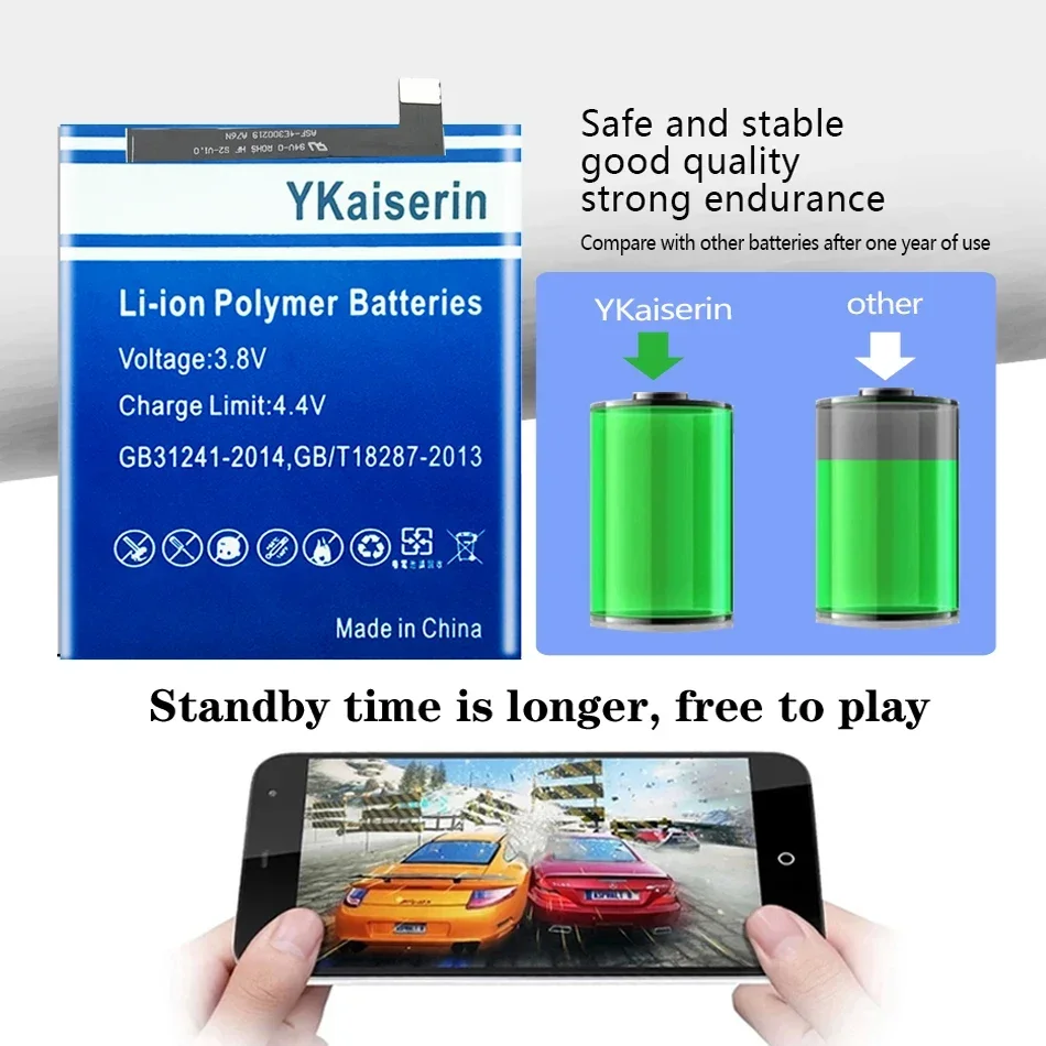 YKaiserin 4500 мАч HE332 аккумулятор для Sharp S 2 Fs8010 Aquos S2 FS8018 S3 Mini S3mini ремонтная замена +