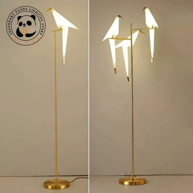 Напольные лампы в скандинавском стиле креативный светильник с абажуром виде