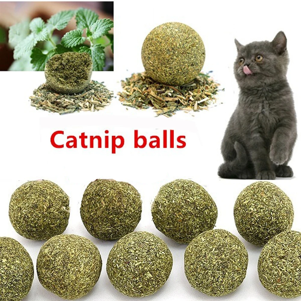 

Pet Catnip Toys Edible Catnip Ball Safety Healthy Cat Min Favor Home Chasing Catnip Ball Cat Favor Toy Supplies Cat Ball Toy
